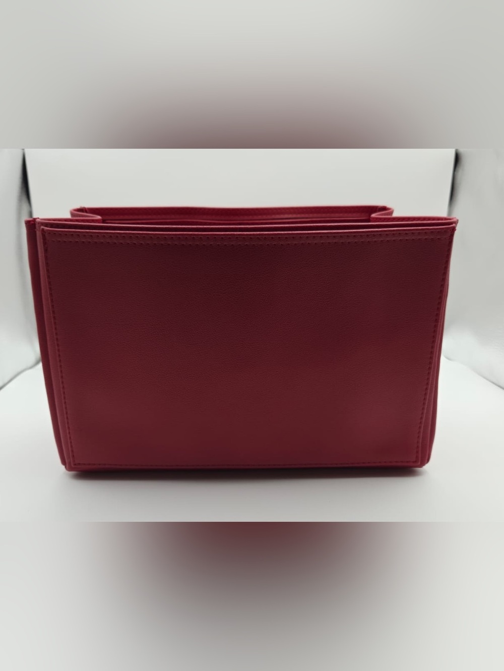 Vegan Leather Bag Organizer Insert for Neverfull MM – Red